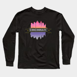 CINCINNATI city skyline Long Sleeve T-Shirt